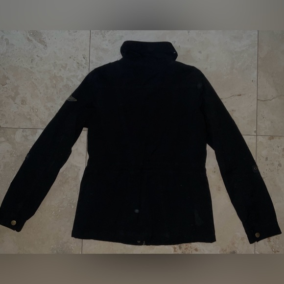 Black Utility Jacket with Patches and Gold Accents ● Military-Style ● Y2K - Picture 4 of 4